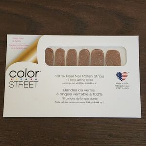 Color Street Glitter Nail Polish Strips-Retired Color "SAHARA JEWEL" NWT